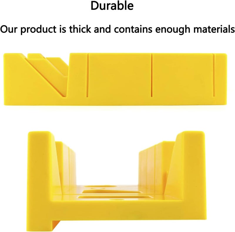 Wonglea Mitre Box 12 Inch,Miter Box with Ruler Scale, Preset Cutting Box with 45 Degree,135 Degree for Molding Trim, Durable Angle Box for Baseboard, Wainscoting,Crown Wall Frame Molding (Mitre Box) - Image 3